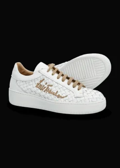 Damen Luis Trenker Sneaker Aus Geflochtenem Leder Lupintras