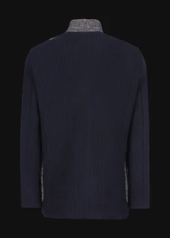 Herren Luis Trenker Strickblazer Im Materialmix Lusandro