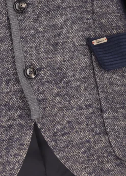 Herren Luis Trenker Strickblazer Im Materialmix Lusandro