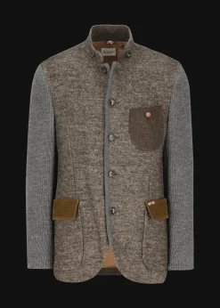 Herren Luis Trenker Strickblazer Im Materialmix Lusandro