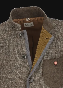 Herren Luis Trenker Strickblazer Im Materialmix Lusandro