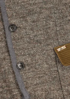 Herren Luis Trenker Strickblazer Im Materialmix Lusandro