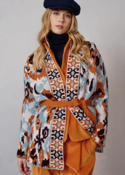 Damen Luis Trenker Strickcardigan Mit Gürtel Luaisha