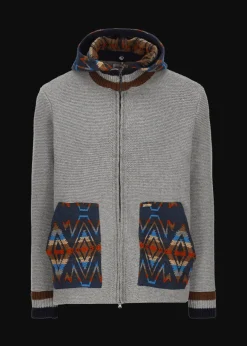 Herren Luis Trenker Strickjacke Mit Kapuze Lutor