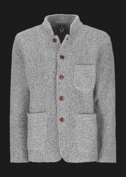 Herren Luis Trenker Strickjacke Mit Stehkragen Luwainer