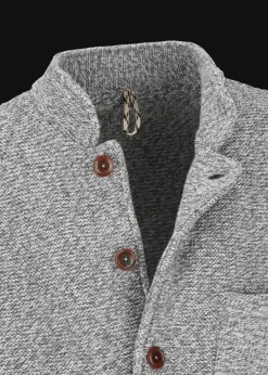 Herren Luis Trenker Strickjacke Mit Stehkragen Luwainer