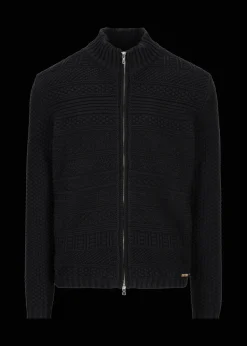 Herren Luis Trenker Strickjacke Mit Stehkragen Luwall