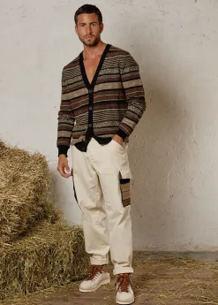 Herren Luis Trenker Strickjacke Mit Streifenmuster Luwiago