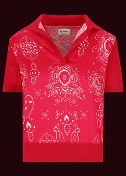 Damen Luis Trenker Strickpolo Mit Kurzen Ärmeln Luallegra