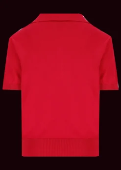 Damen Luis Trenker Strickpolo Mit Kurzen Ärmeln Luallegra