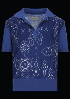 Damen Luis Trenker Strickpolo Mit Kurzen Ärmeln Luallegra