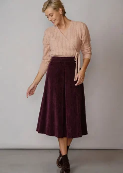 Damen Luis Trenker Strickpullover In Wickeloptik Luwithney