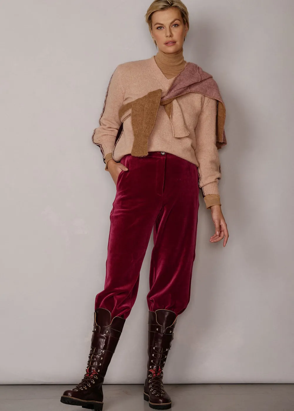 Damen Luis Trenker Strickpullover Mit Color-Block-Effekt Luwissal