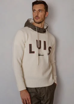 Herren Luis Trenker Strickpullover Mit Kapuze Luwilfried