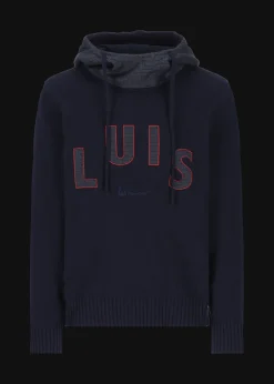 Herren Luis Trenker Strickpullover Mit Kapuze Luwilfried