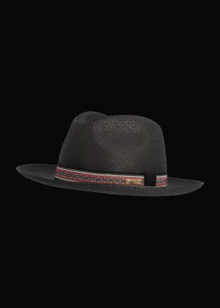 Herren Luis Trenker Strohhut Mit Gebogener Krempe Lumes