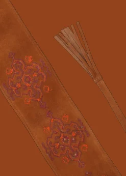 Damen Luis Trenker Taillengürtel Aus Wildleder Luobi