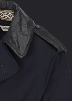 Herren Luis Trenker Trenchcoat Mit Lederdetails Lufelipe