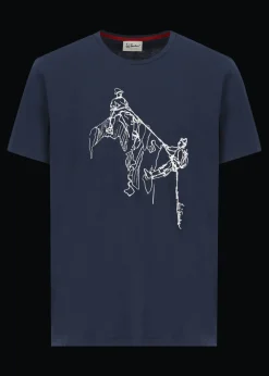 Herren Luis Trenker T-Shirt Mit Bergsteiger-Print Lueinar