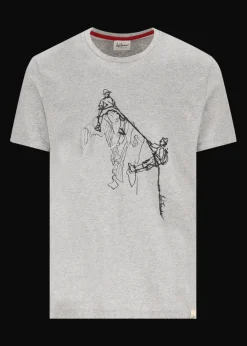 Herren Luis Trenker T-Shirt Mit Bergsteiger-Print Lueinar