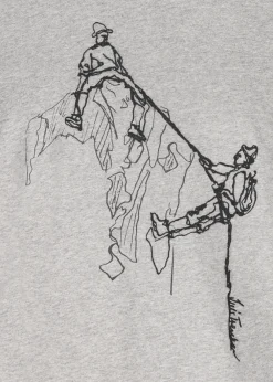 Herren Luis Trenker T-Shirt Mit Bergsteiger-Print Lueinar