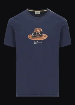 Herren Luis Trenker T-Shirt Mit Charakteristischer Grafik Der Hut