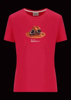 Damen Luis Trenker T-Shirt Mit Charakteristischer Grafik Der Hut