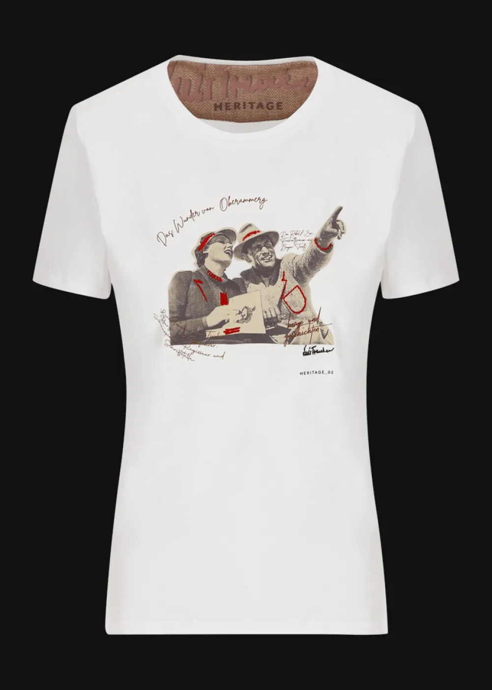 Damen Luis Trenker T-Shirt Mit Heritage-Motiv 2 Luluise