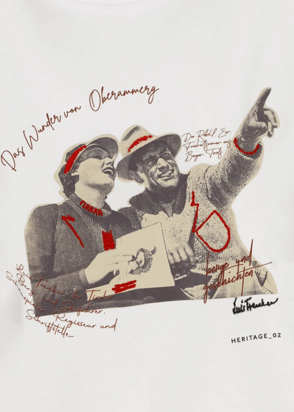 Damen Luis Trenker T-Shirt Mit Heritage-Motiv 2 Luluise