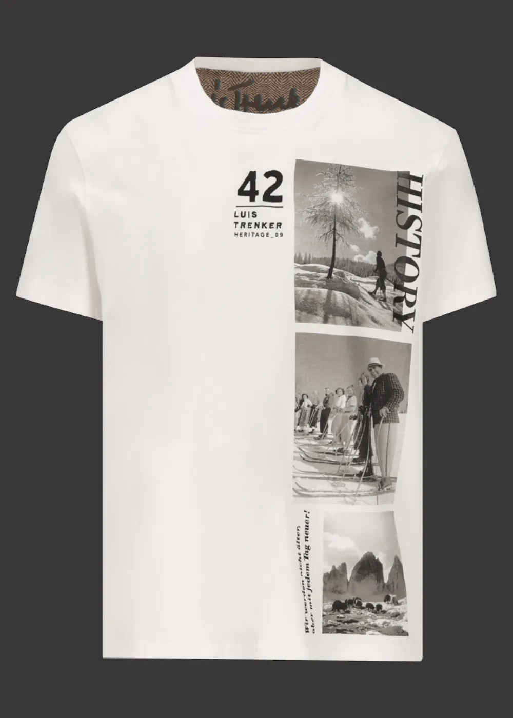 Herren Luis Trenker T-Shirt Mit Heritage-Motiv Luluis