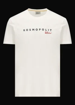 Herren Luis Trenker T-Shirt Mit Logostickerei Und Print Kosmopolit