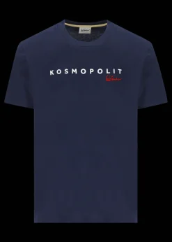 Herren Luis Trenker T-Shirt Mit Logostickerei Und Print Kosmopolit