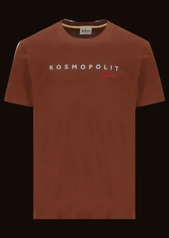 Herren Luis Trenker T-Shirt Mit Logostickerei Und Print Kosmopolit