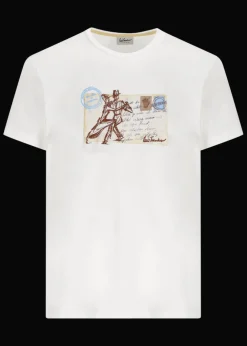 Herren Luis Trenker T-Shirt Mit Postkartenmotiv Luteris