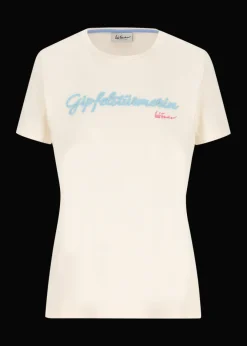 Damen Luis Trenker T-Shirt Mit Schriftzug Gipfelstürmerin