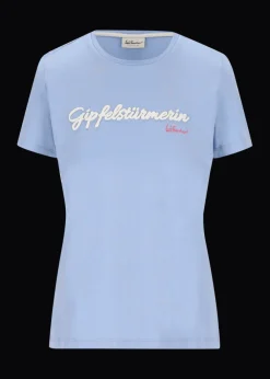 Damen Luis Trenker T-Shirt Mit Schriftzug Gipfelstürmerin