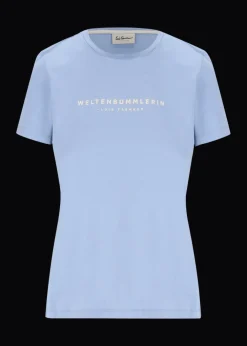Damen Luis Trenker T-Shirt Mit Schriftzug Weltenbummlerin