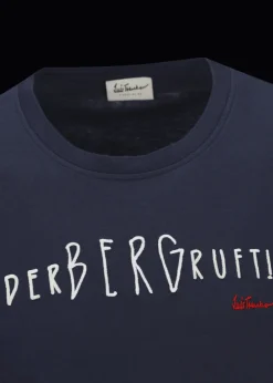 Herren Luis Trenker T-Shirt Mit Slogan Der Berg Ruft