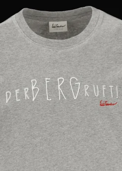 Herren Luis Trenker T-Shirt Mit Slogan Der Berg Ruft