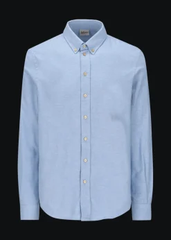 Herren Luis Trenker Twill-Hemd Mit Button-Down-Kragen Lubenzio