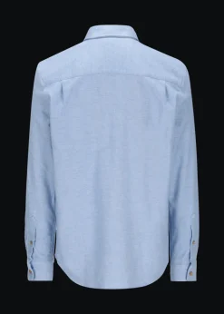 Herren Luis Trenker Twill-Hemd Mit Button-Down-Kragen Lubenzio