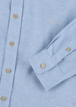 Herren Luis Trenker Twill-Hemd Mit Button-Down-Kragen Lubenzio