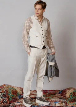 Herren Luis Trenker Twill-Weste Luseba