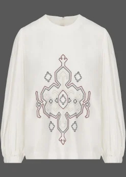 Damen Luis Trenker Viskose-Bluse Lugiada