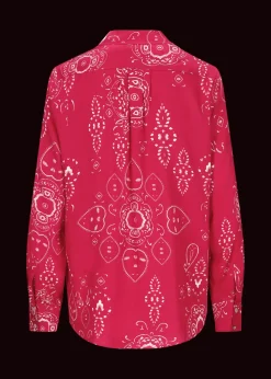 Damen Luis Trenker Viskosebluse Mit Bandana-Print Lubarbara