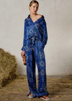 Damen Luis Trenker Viskosebluse Mit Bandana-Print Lubarbara