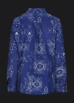 Damen Luis Trenker Viskosebluse Mit Bandana-Print Lubarbara