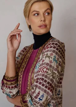 Damen Luis Trenker Viskose-Bluse Mit Print Lubelinda