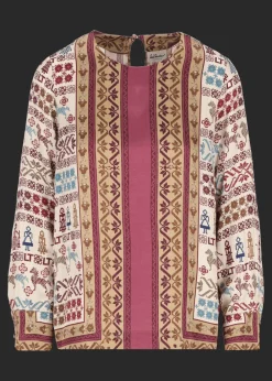 Damen Luis Trenker Viskose-Bluse Mit Print Lubelinda