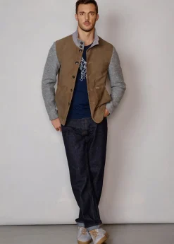 Herren Luis Trenker Walk-Blazer Mit Wildlederfront Lupoldo